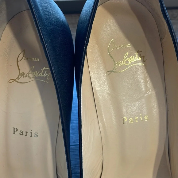 Christian Louboutin So Kate Black Napa Leather Stiletto Heels 85mm Size 39.5 - Picture 6 of 11